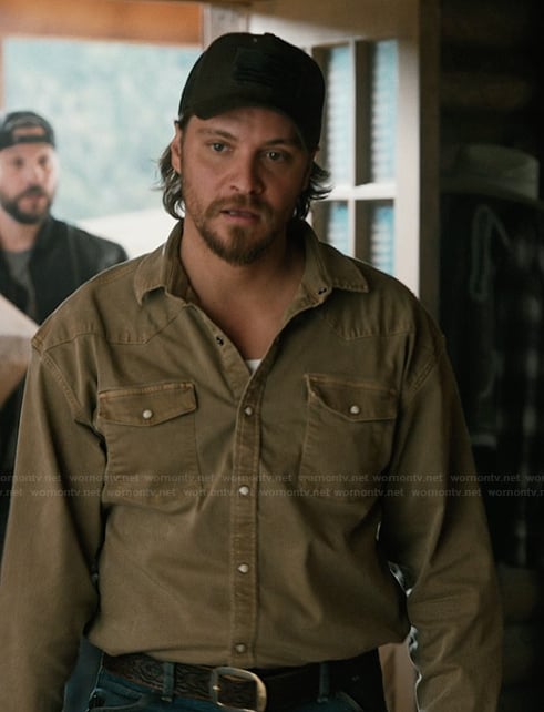 Kayce’s brown button down shirt on Marshals