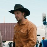 Kayce’s orange denim shirt on Marshals