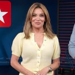 Kit’s yellow cardigan on Access Hollywood