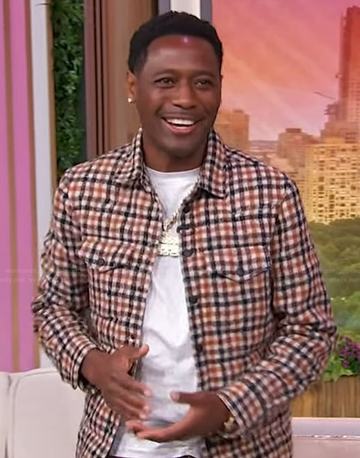Kountry Wayne’s check print jacket on Sherri