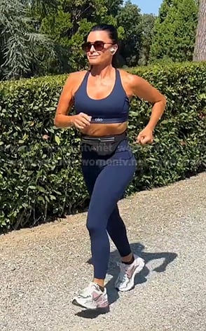 Kyle’s navy sports bra and leggings on The Real Housewives of Beverly Hills