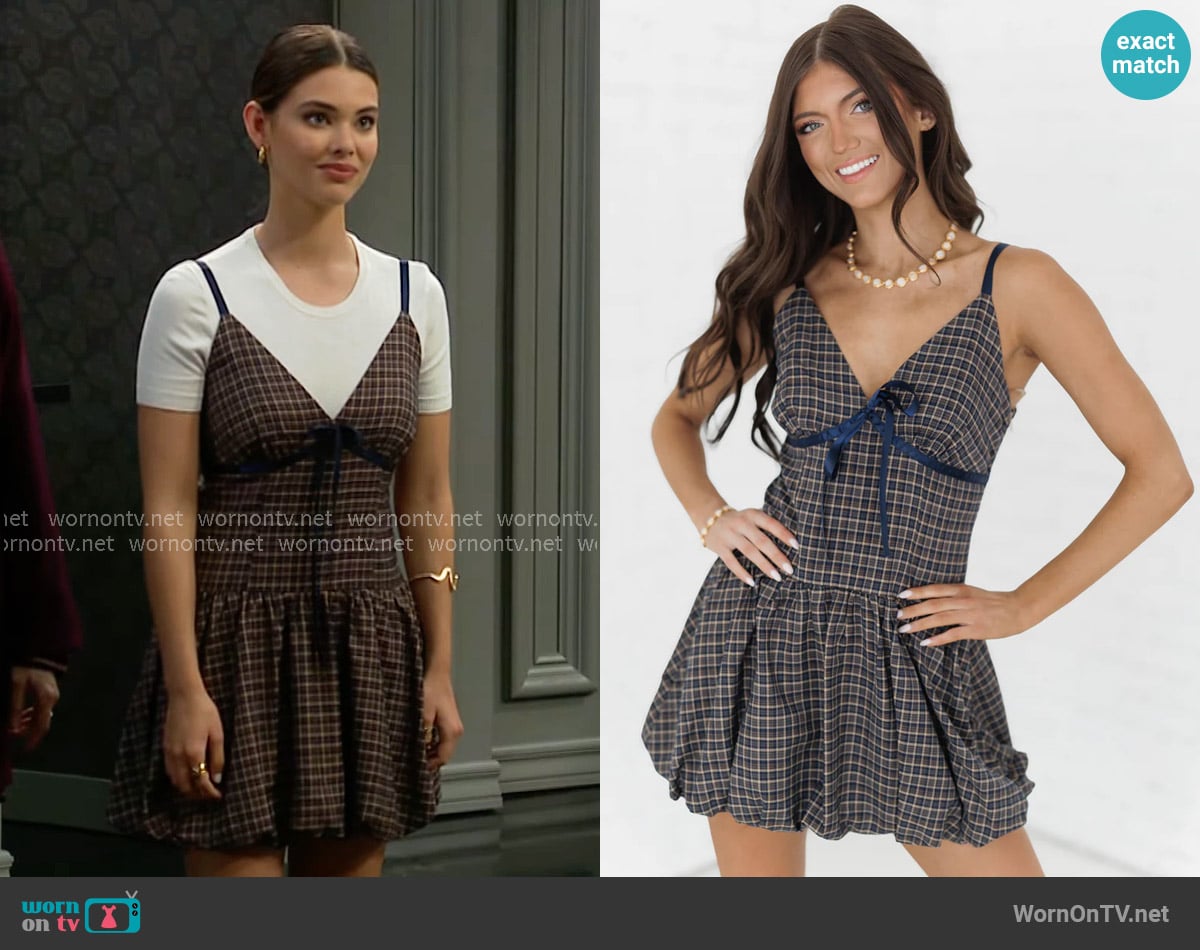 Landry Kate Haven Dress worn by Electra Forrester (Laneya Grace) on The Bold and the Beautiful