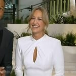 Lara’s white keyhole gown on Good Morning America