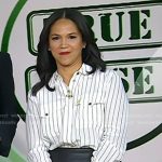 Laura’s white striped button down shirt on Today