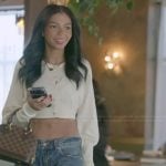 Layla’s cropped cardigan on The Secret Lives of Mormon Wives