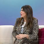 Katie Sturino’s leopard blazer and pants on Today