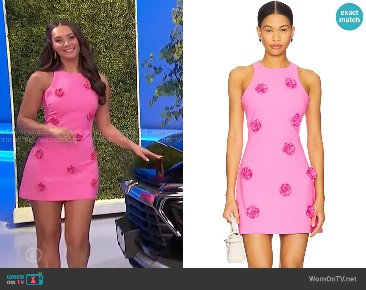 Likely Denny Dress in Pink Sugar worn by Alexis Gaube on The Price is Right