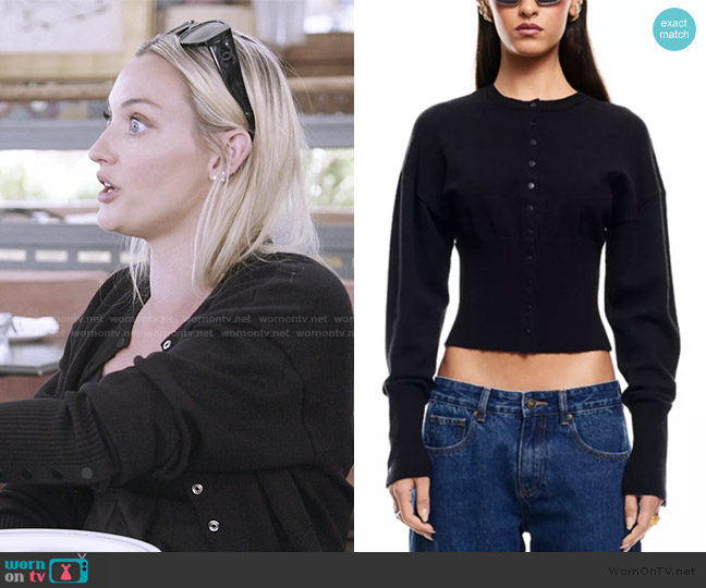 Lioness Heads in The Clouds Cardigan Sweater worn by Bailey Taylor on Summer House