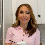 Lori’s pink short sleeve cardigan on Good Morning America