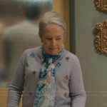 Madeline’s lavenda floral embroidered cardigan on Matlock