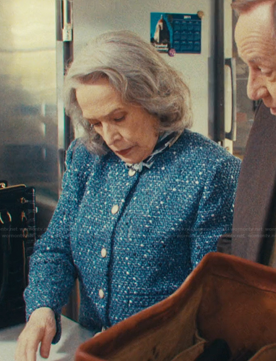 Madeline’s blue tweed jacket on Matlock
