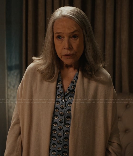Madeline’s printed satin pajamas on Matlock