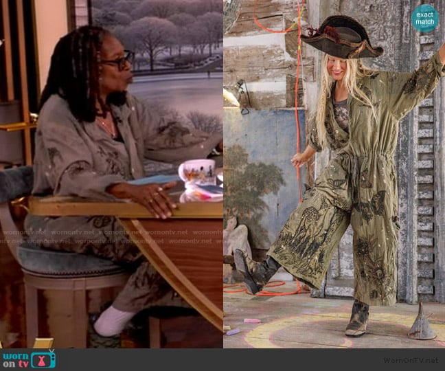 Magnolia Pearl Mother Nature Coveralls worn by Whoopi Goldberg on The View