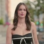 Mikayla’s black bow detail dress on The Secret Lives of Mormon Wives