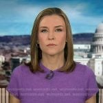 Mary's purple short sleeve sweater on Good Morning America