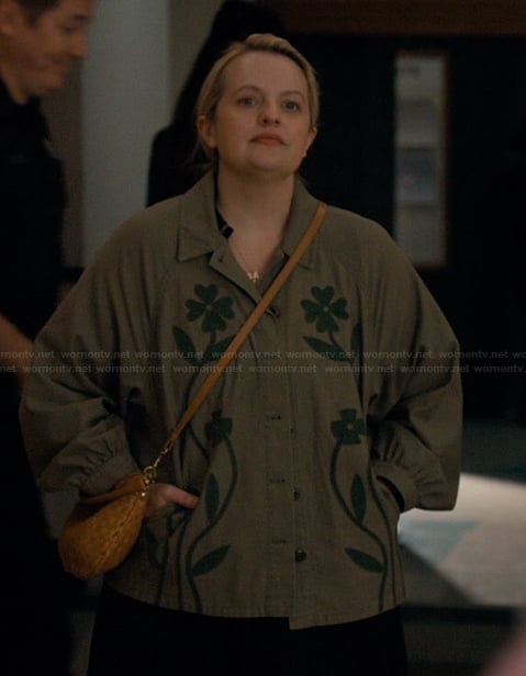 Mary’s floral embroidered shirt on Imperfect Women