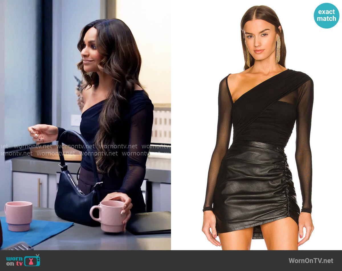 Michael Costello Mamie Bodysuit worn by Cheyenne Barnes (Jordan Coleman) on Tyler Perrys Sistas