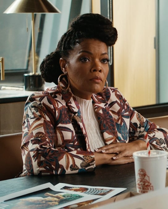 Nadine’s floral print blazer on Matlock