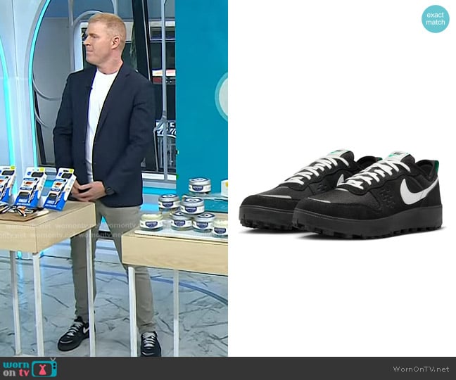 Nike C1TY Sneaker in 006 Black/Smtwht worn by Richard Dorment on Today
