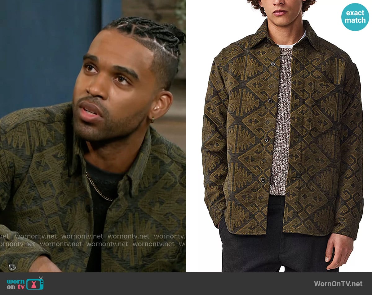 NN07 Adwin 5579 Jacket worn by Izaiah Hawthorne (David Lami Friebe) on Beyond the Gates