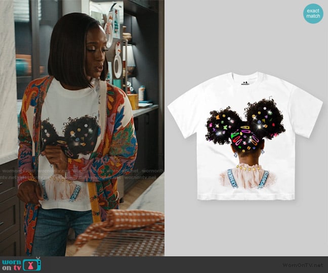 Noissey Afro Puffs Rhinestone Hairpin Tee worn by Olympia (Skye P. Marshall) on Matlock