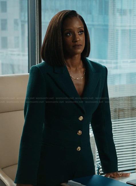 Olympia’s green blazer on Matlock