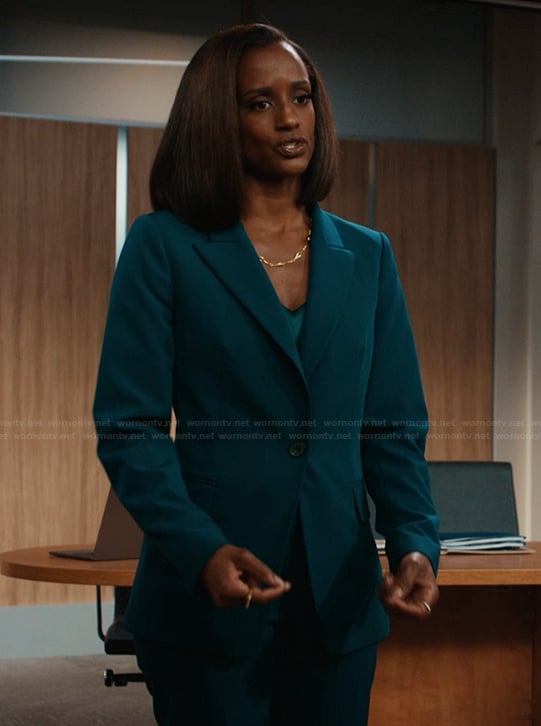 Olympia’s teal blazer on Matlock
