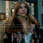 Morgan’s patchy fur jacket on High Potential