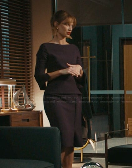 Shae’s’s purple dress on Matlock