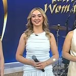 Caitríona Sherlock’s light blue gathered dress on Today