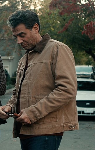 Pete Marino’s beige canvas jacket on Scarpetta