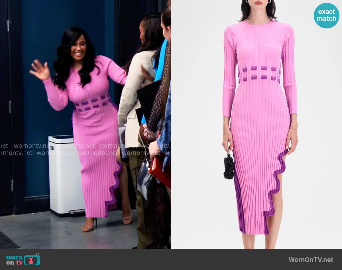 PH5 Aster Dress in Mulberry worn by Pam (Angie Beyince) on Tyler Perrys Sistas