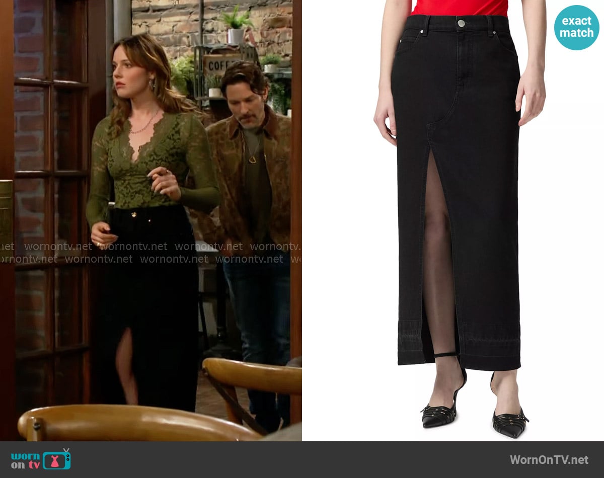 Pinko Il Cairo Skirt worn by Tessa Porter (Cait Fairbanks) on The Young and the Restless