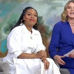 Sheinelle’s white poplin midi dress on Today
