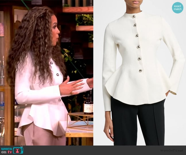 Proenza Scouler Dasha Peplum Jacket worn by Sunny Hostin on The View