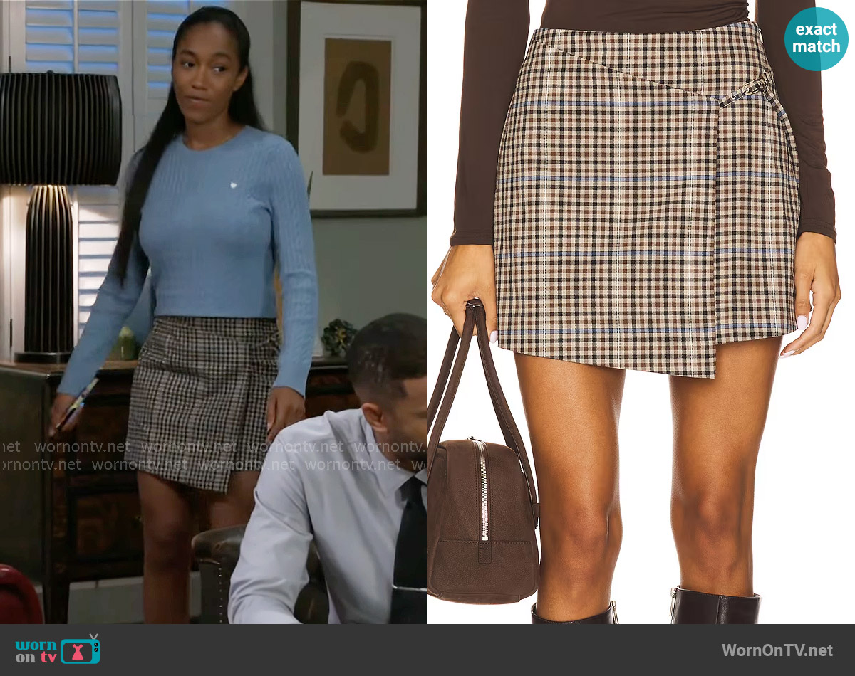 Rails Niall Skirt worn by Samantha Richardson (Najah Jackson) on Beyond the Gates