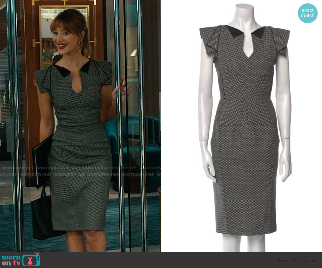 Roland Mouret Wool Midi Dress worn by Shae Banfield (Yael Grobglas) on Matlock