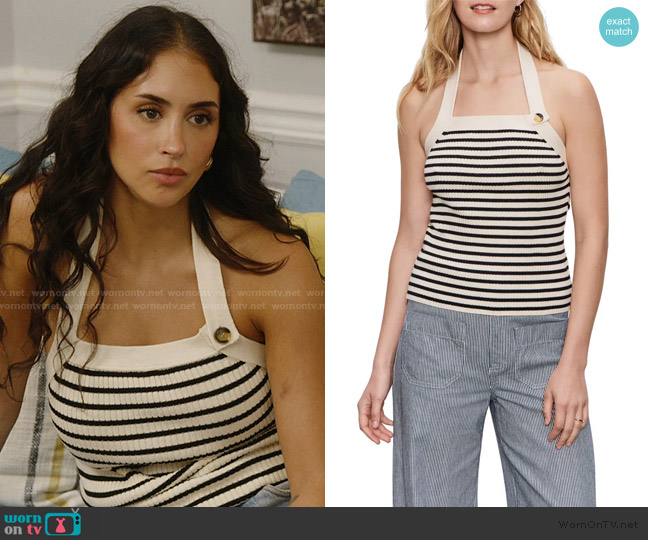 Sanctuary Sunkissed Rib Halter Top worn by Dara Levitan on Summer House