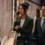 Sara’s tweed mini skirt on Matlock
