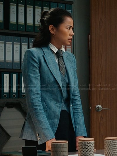 Sarah’s blue blazer on Matlock