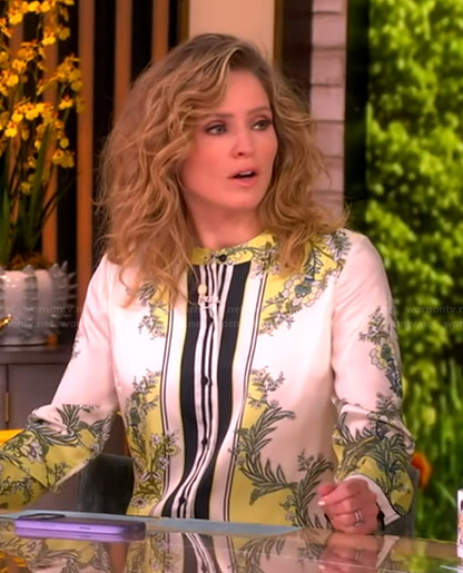 Sara’s floral print mini dress on The View