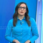 Savannah’s blue button down shirt on Today