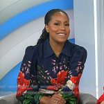Sheinelle’s floral and animal print shirtdress on Today