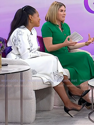 Sheinelle’s black pvc patent pumps on Today