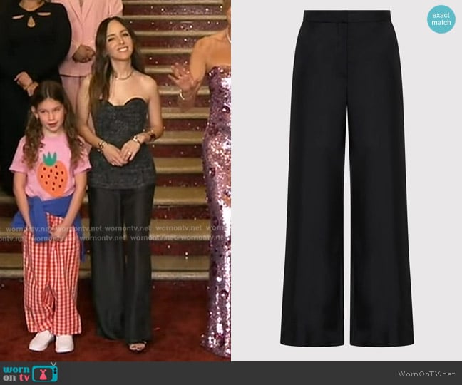 St. Agni Silk Twill Pants worn by Lilliana Vazquez on Good Morning America