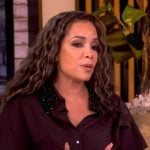 Sunny’s embellished collar top on The View