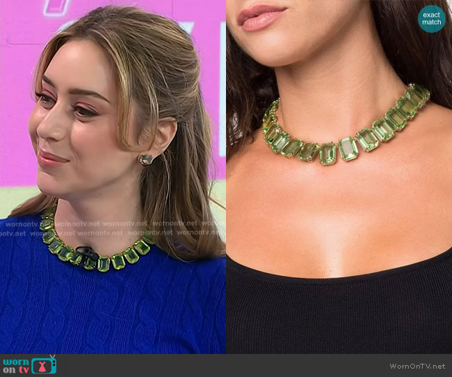 Swarovski Millenia Octagon Cut Crystals Necklace worn by  Dr. Shereene Idriss on Today