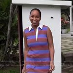 Talia Parkinson-Jones’s blue striped polo dress on Today