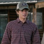 Tate’s maroon printed western shirt on Marshals