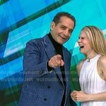 Tony Shalhoub’s double breasted denim blazer on Today